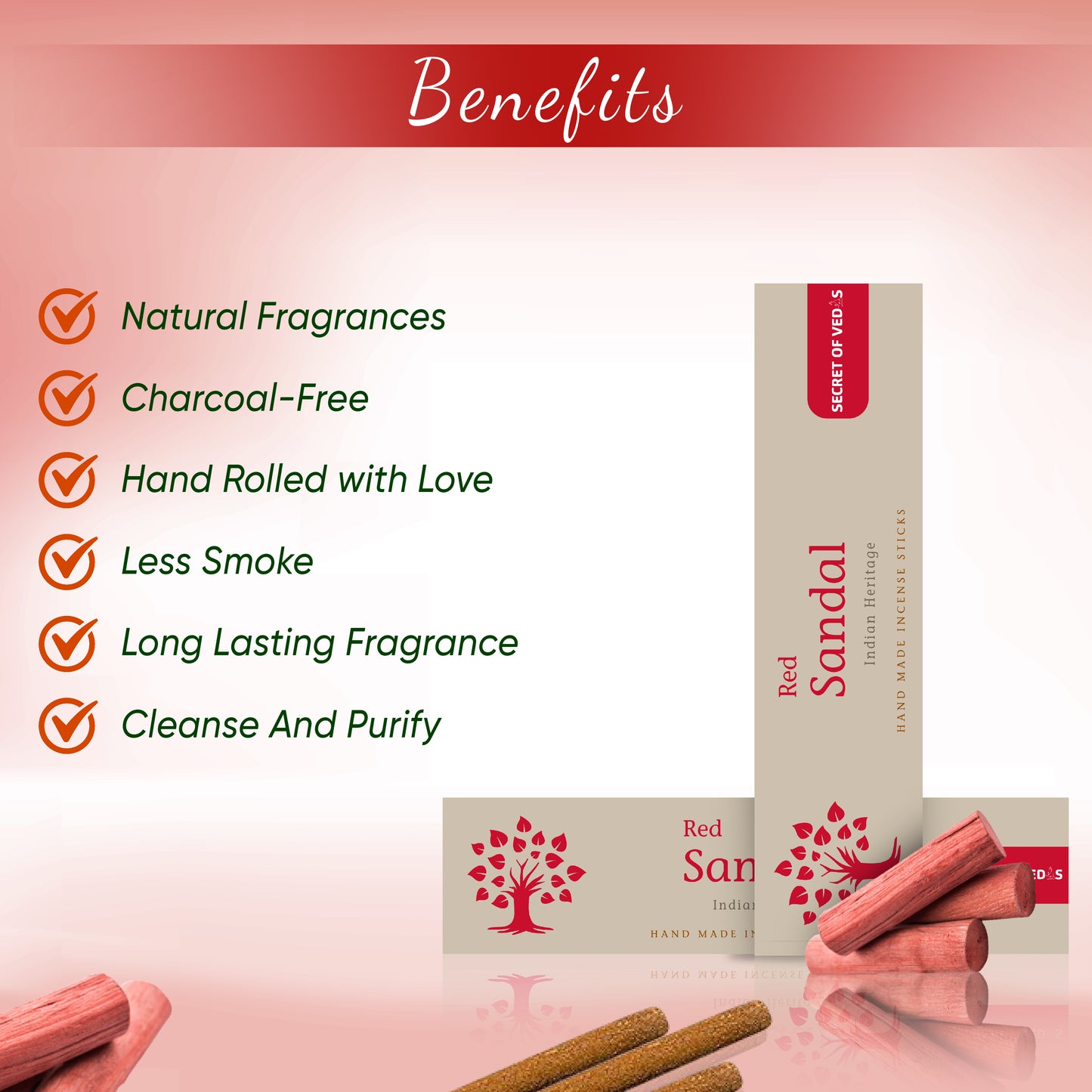 Red Sandal Agarbatti