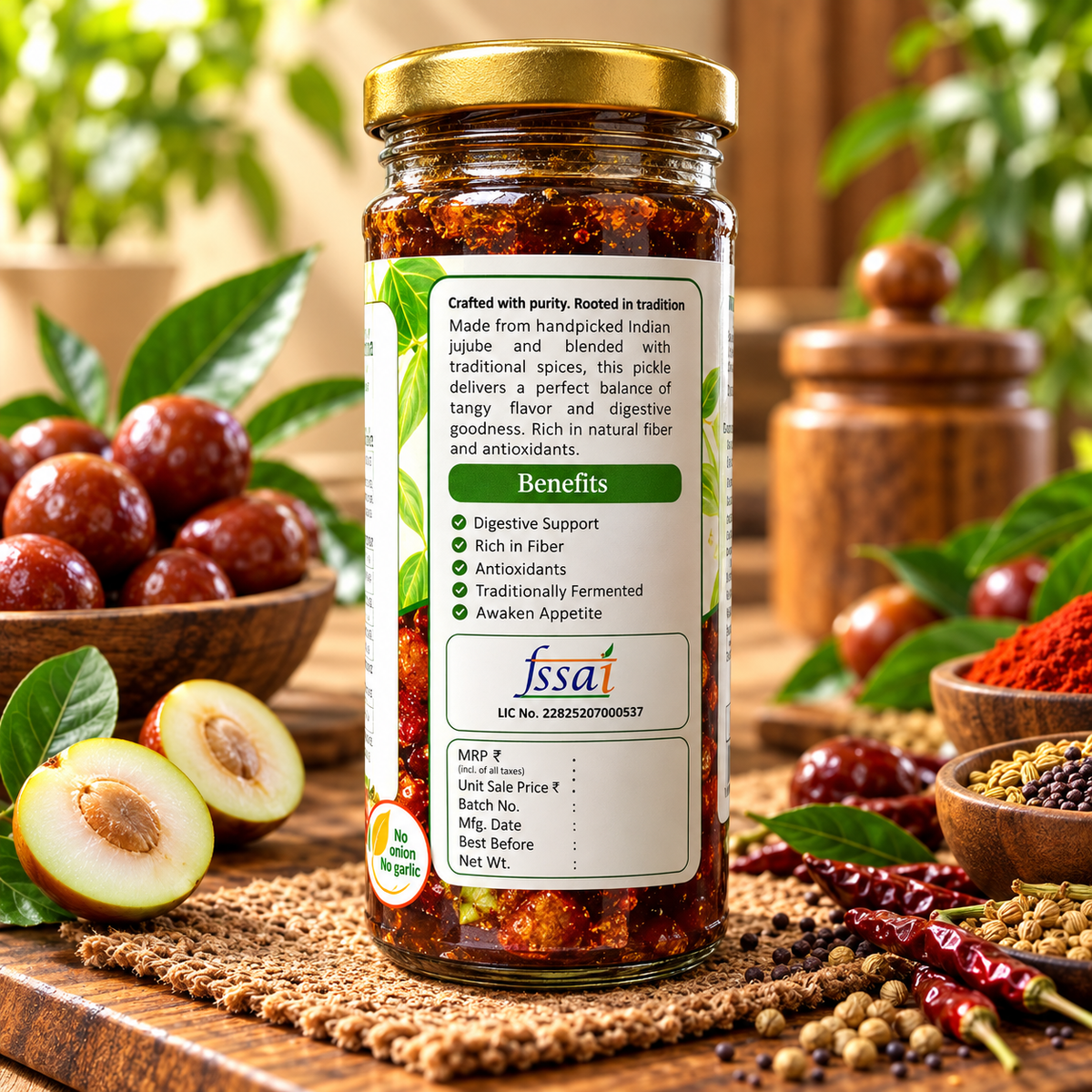 Vedaham Kuler Aachar – Traditional Indian Jujube Pickle