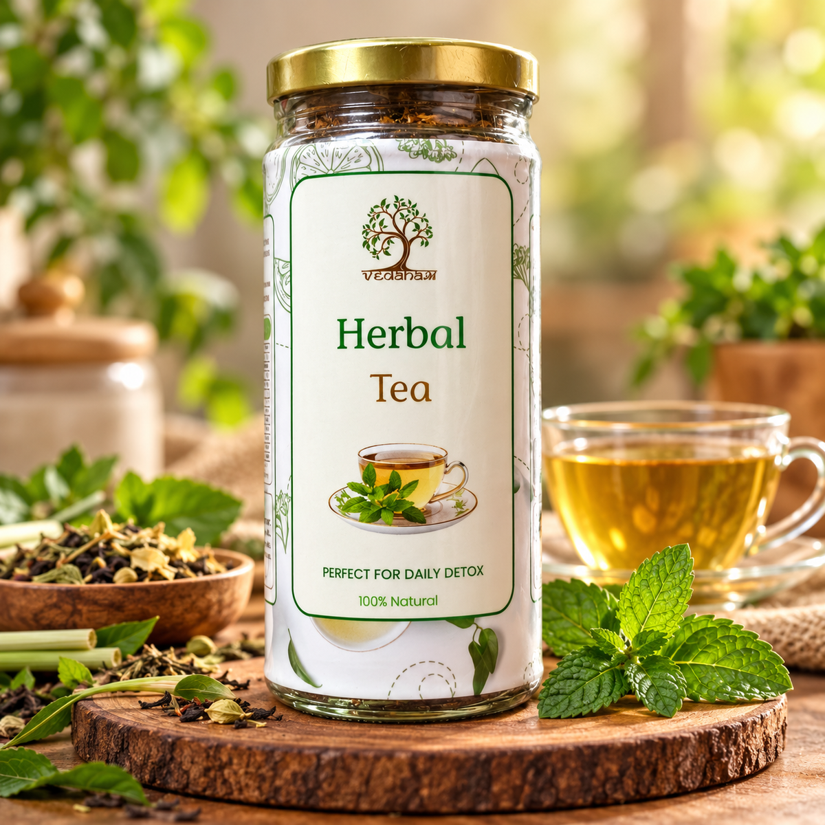 Vedaham Herbal Tea – 100% Natural Caffeine-Free Herbal Blend