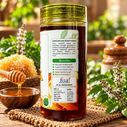 Vedaham Tulsi Honey – 100% Natural Pure Honey | 500g