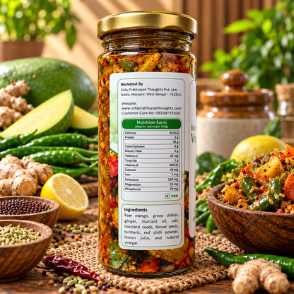 Vedaham Mixed Vegetables Pickle – 100% Natural | No Onion No Garlic