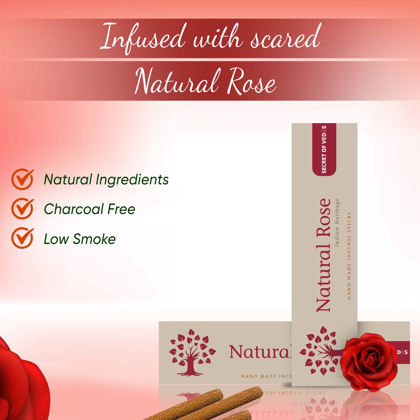 Natural Rose Agarbatti